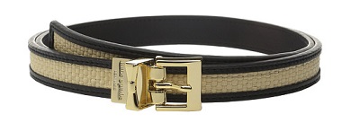 Kate Spade New York Straw Black Tie belt- blaque colour-Presidential Inauguration Ball 2017